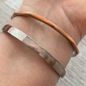 Vintage Abalone Seashell Bracelet Set Women's Bracelet Set